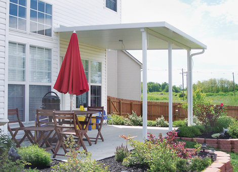 awning installed over patio